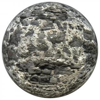 PBR texture wall stones 4K